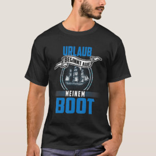 Camiseta Feriado De Boat Holiday Começa No Meu Barco