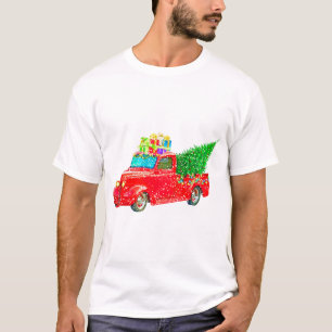 Camiseta Feriado de Carro Retro Natal