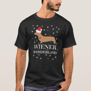 Camiseta Feriado de Dachshund no Wonderland Wonderland Wond