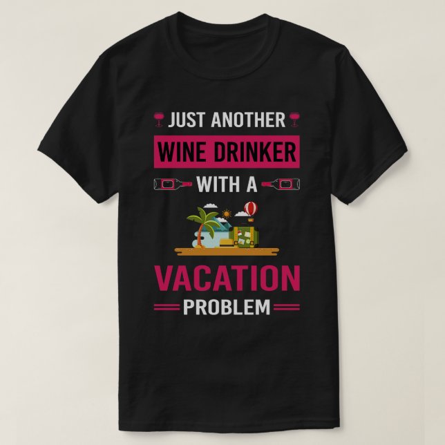 Camiseta Feriado de Férias do Bebê-Vinho (Frente do Design)