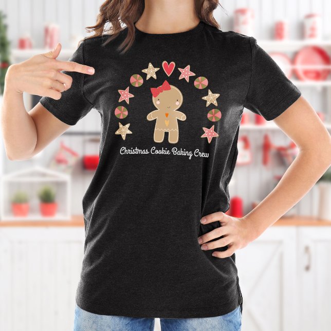 Camiseta Feriado de Gingercake Cookie Baking Crew (Criador carregado)