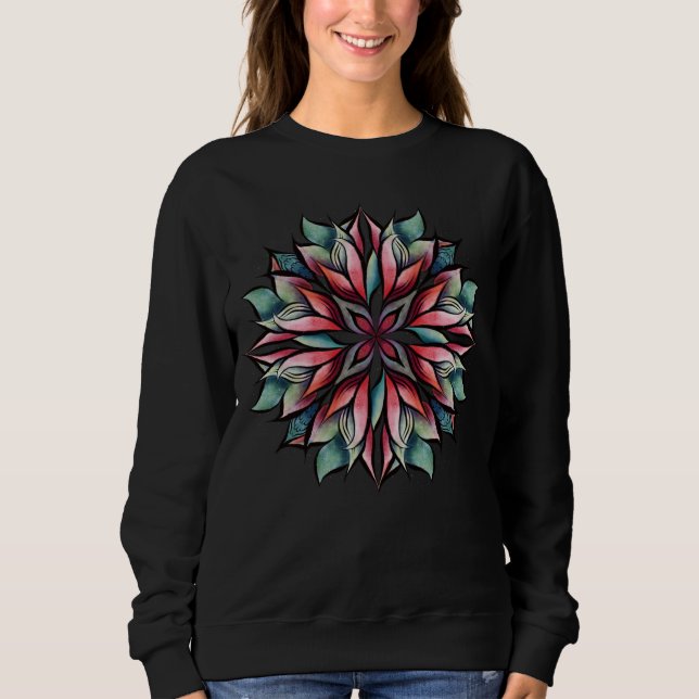 Camiseta Feriado de inverno Floral Elegante de Poinsettia C (Frente)