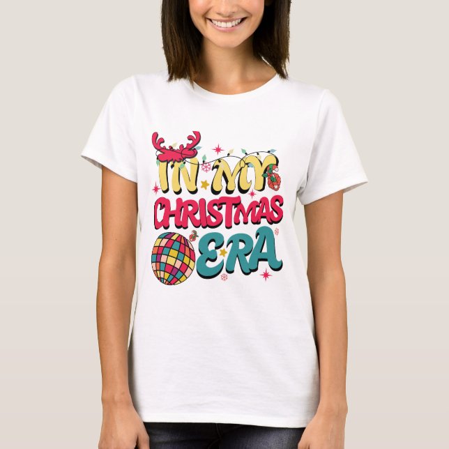 Camiseta Feriado de inverno Mostra as Luzes de Natal (Frente)