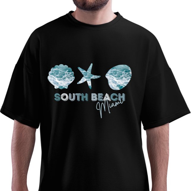 Camiseta Feriado de Miami em South Beach (Criador carregado)