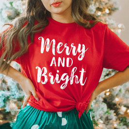 Camiseta Feriado de Mulheres com Script Moderno Vermelho fe