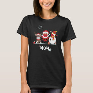 Camiseta Feriado de Natal da Família Personalizado Mãe
