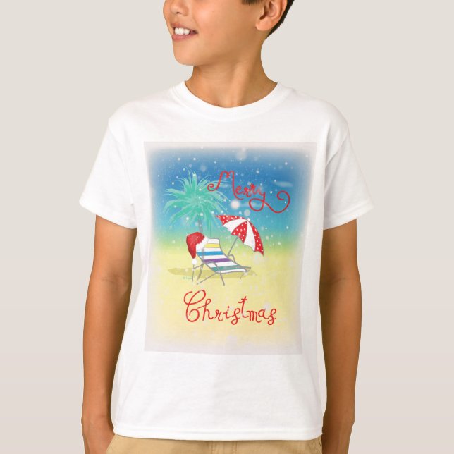 Camiseta Feriado de Natal da Flórida-Whimsical (Frente)