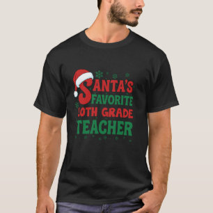 Camiseta Feriado de Natal da Professora Favorita do Papai N