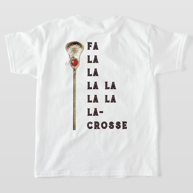 Camiseta Feriado de Natal de Lacrosse (Postura das costas)