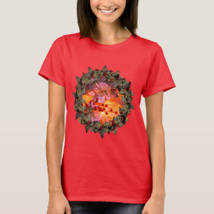 Camiseta Feriado de Natal do Arco Holly Wreath