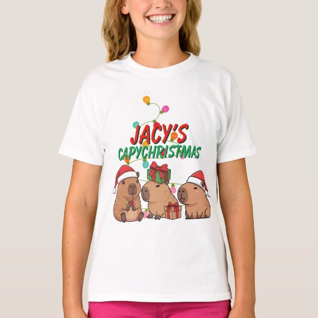Camiseta Feriado de Natal do Capivara (Frente)