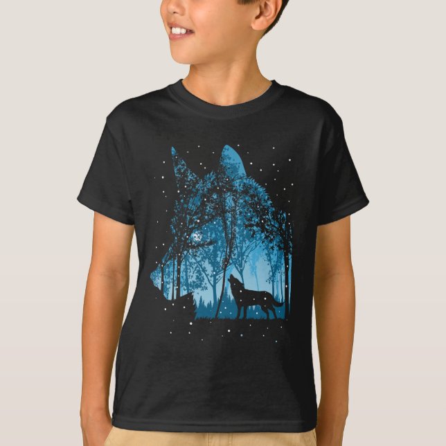 Camiseta Feriado de Natal dos Lobos Nervosos (Frente)