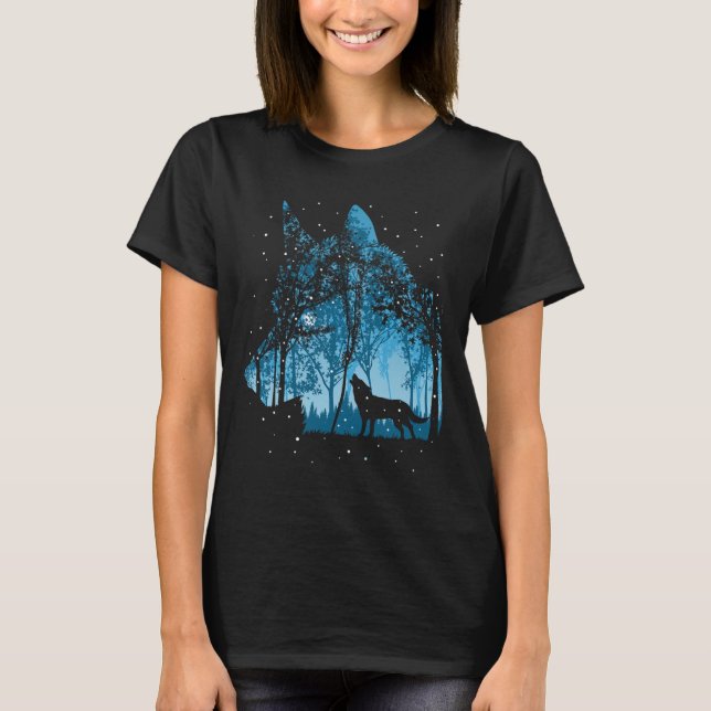 Camiseta Feriado de Natal dos Lobos Nervosos (Frente)