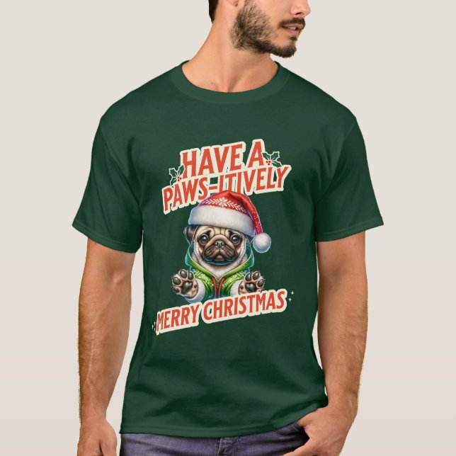Camiseta Feriado de Natal Feliz (Frente)