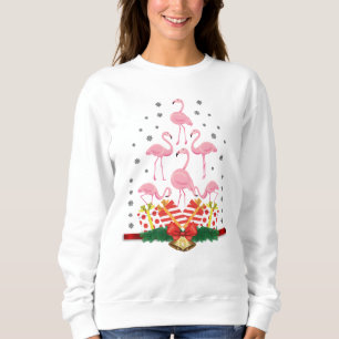 Camiseta Feriado de Natal festivo Flamingo