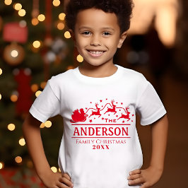 Camiseta Feriado de Natal para a Família Personalizada de M