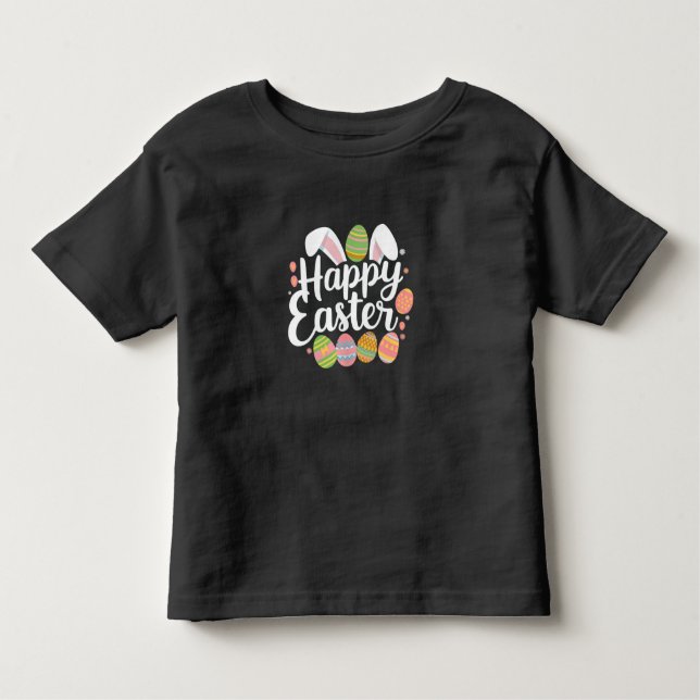 Camiseta Feriado de Ovo de Coelho felz pascoa (Frente)