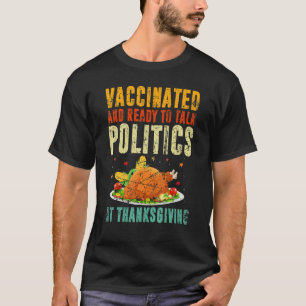 Camiseta Feriado de Política de Conversações Vacinado Vi