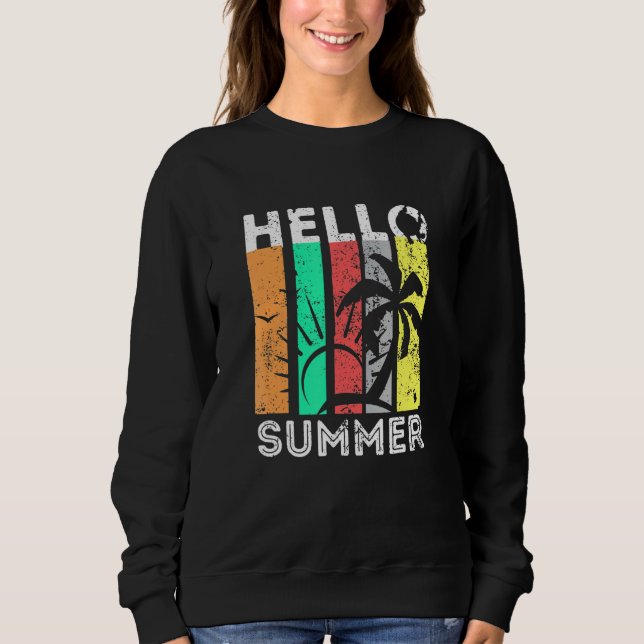 Camiseta Feriado de Praia Retro Summer (Frente)