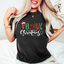 Camiseta Feriado de Reunião Familiar de Natal