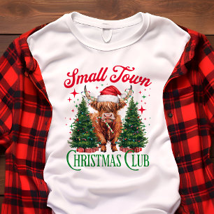 Camiseta Feriado de Vaca em Highland Club de Natal em Peque