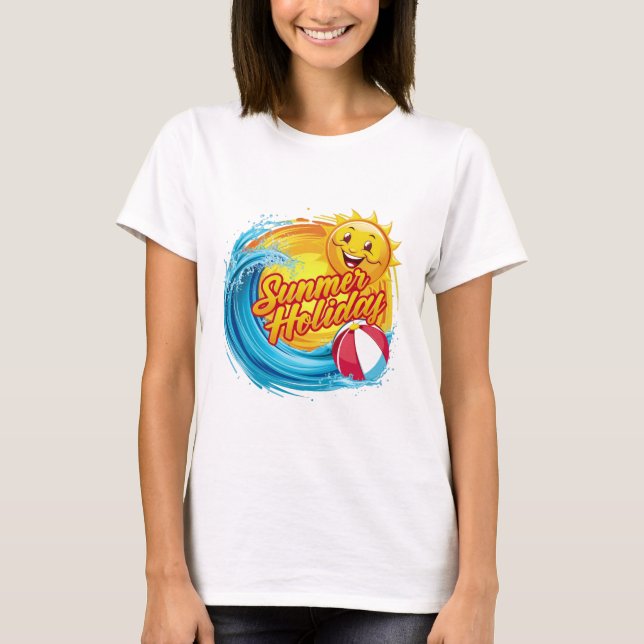 Camiseta Feriado de Verão (Frente)