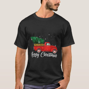 Camiseta Feriado de Vintage na Árvore de Natal do caminhão 