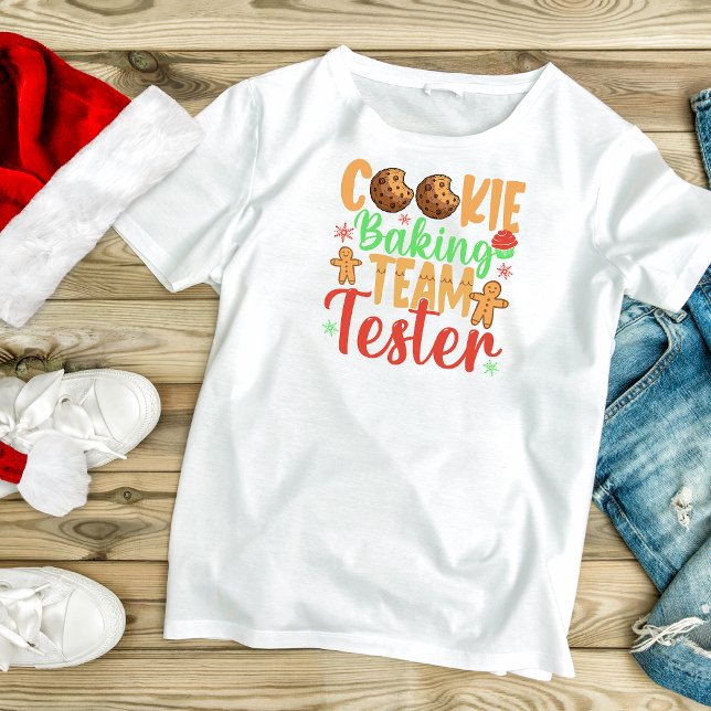 Camiseta Feriado do Nome do testador da Equipe Baking de Co (Criador carregado)