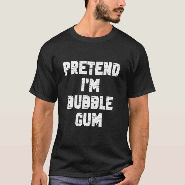 Camiseta Feriado do Terror Fingir Que Sou Um Chiclete Fanta (Frente)