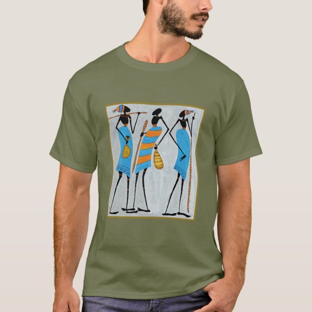 Camiseta Feriado e Verão, Guerreiros Maasai (Frente)