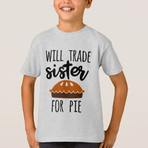 Camiseta Feriado engraçado da torta da acção de graças