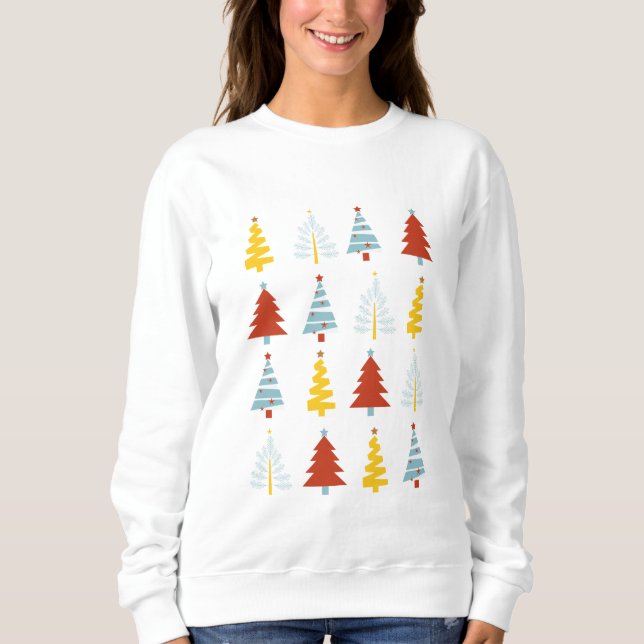 Camiseta Feriado, Feliz Natal, Árvore de Natal (Frente)