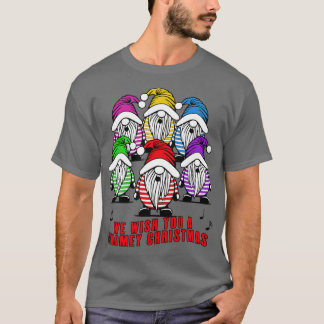 Camiseta Feriado Feriado GNOME Fúnebre Coro Fúcil Natal C