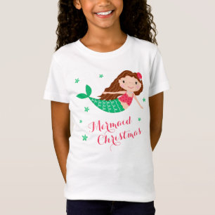 Camiseta Feriado Festivo de Natal da Sereia