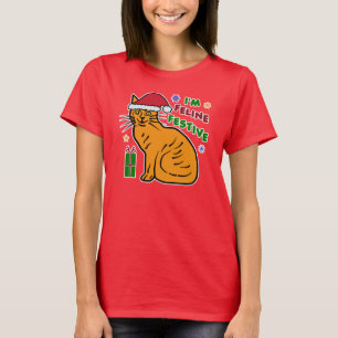 Camiseta Feriado festivo felino da chalaça do gato