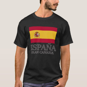 Camiseta Feriado na Europa da espanha da Viagem Gran Canari