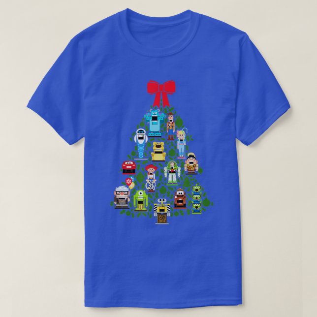 Camiseta Feriado Nutcracker da Árvore de Natal Pixar (Frente do Design)
