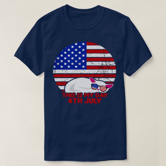 Camiseta feriado Patriótico na América em 4 de julho (30) (Frente do Design)