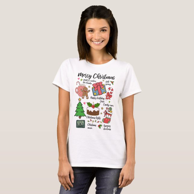 Camiseta Feriado Religioso Feliz Natal (Frente Completa)