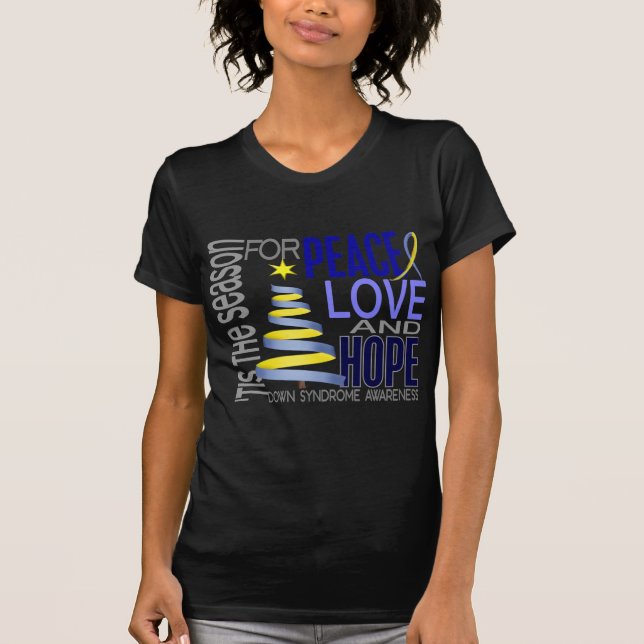 Camiseta Feriado Síndrome de Down do Natal da esperança do (Frente)