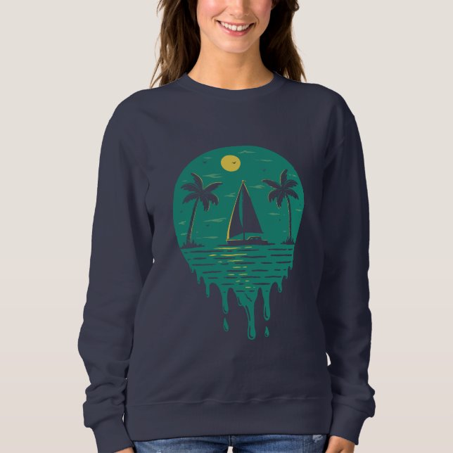 Camiseta Feriado tropical (Frente)