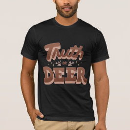 Camiseta Feriado Verdade ou Deer Funny Pun