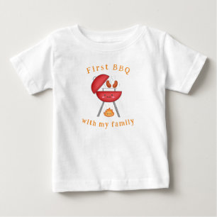 Camiseta Feriados de Verão para crianças do primeiro CHURRA