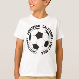 Camiseta Feriados de Viagem do Jogador de Futebol Personali