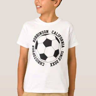Camiseta Feriados de Viagem do Jogador de Futebol Personali