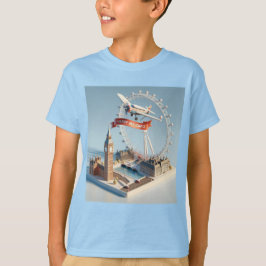 Camiseta Feriados em Londres por Natasha Us