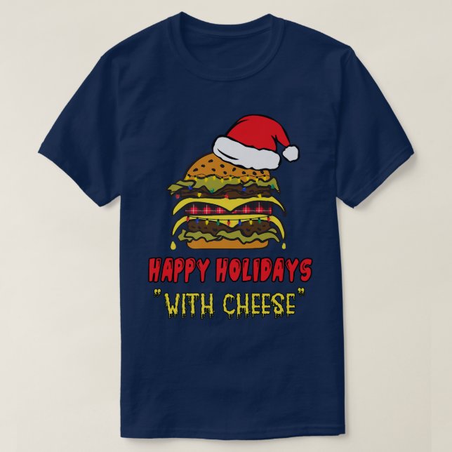 Camiseta feriados felizes com Roupa de Natal engraçado com  (Frente do Design)