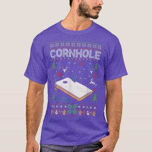 Camiseta Feriados Felizes de Natal Feios Cornhole