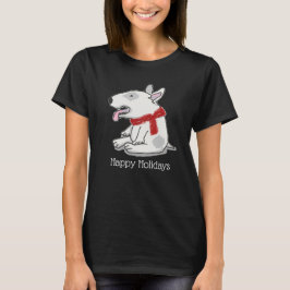 Camiseta Feriados felizes do Bull Terrier Doodle