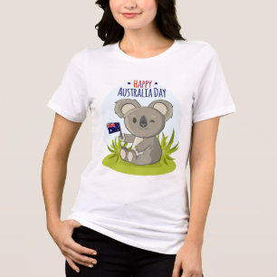 Camiseta Feriados felizes do dia   de Austrália do Koala